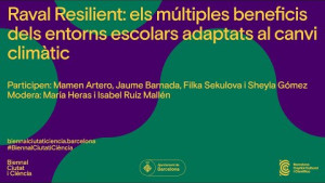 #BiennalCiutatiCiència 2023 - Raval Resilient: entorns escolars adaptats al canvi climàtic