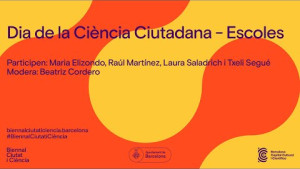 #BiennalCiutatiCiència 2023 - Dia de la Ciència Ciutadana: Escoles